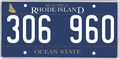 RI license plate 306960