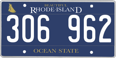 RI license plate 306962