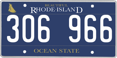 RI license plate 306966