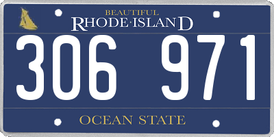 RI license plate 306971