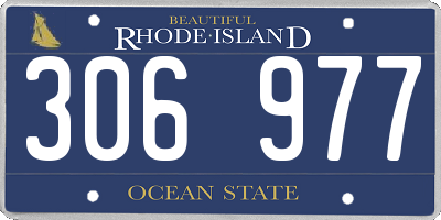 RI license plate 306977