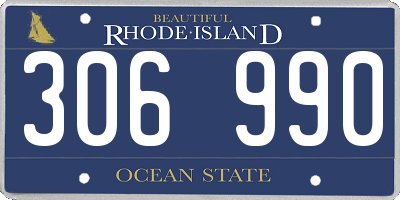 RI license plate 306990