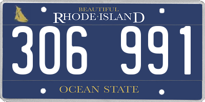 RI license plate 306991