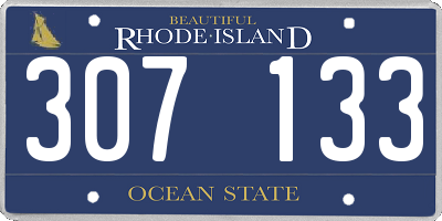 RI license plate 307133