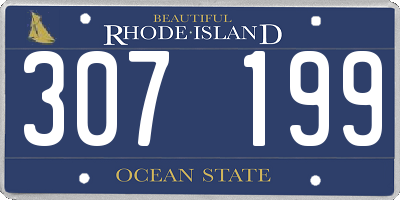 RI license plate 307199