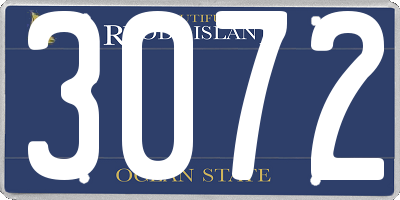 RI license plate 3072