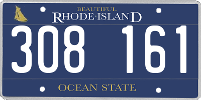 RI license plate 308161