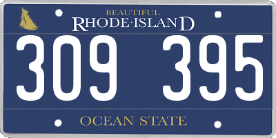 RI license plate 309395