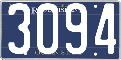 RI license plate 3094