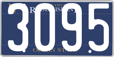 RI license plate 3095