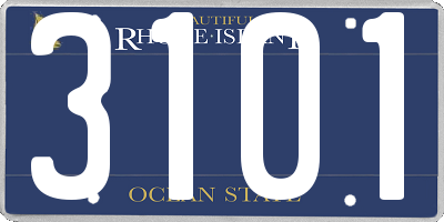 RI license plate 3101