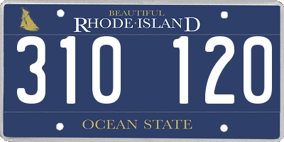 RI license plate 310120