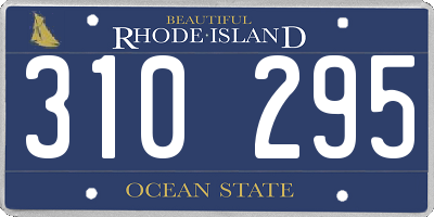RI license plate 310295