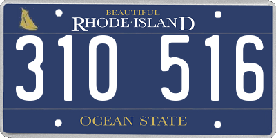 RI license plate 310516