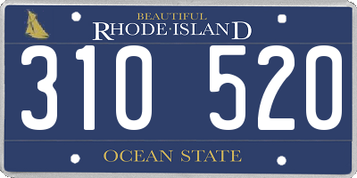 RI license plate 310520