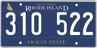 RI license plate 310522