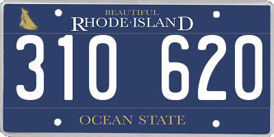 RI license plate 310620