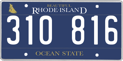 RI license plate 310816
