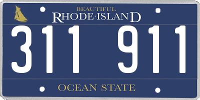 RI license plate 311911