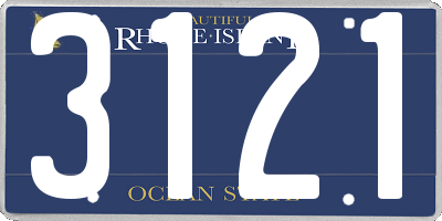 RI license plate 3121