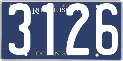 RI license plate 3126