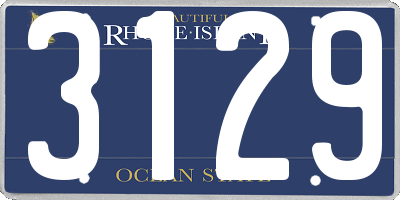 RI license plate 3129