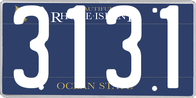 RI license plate 3131
