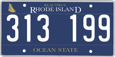 RI license plate 313199