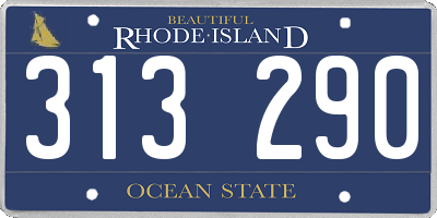 RI license plate 313290