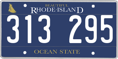 RI license plate 313295