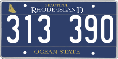 RI license plate 313390