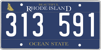 RI license plate 313591