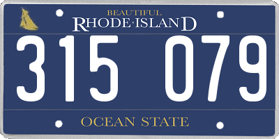 RI license plate 315079