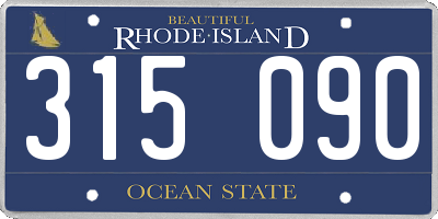 RI license plate 315090
