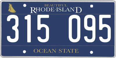 RI license plate 315095