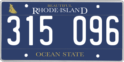 RI license plate 315096