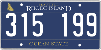 RI license plate 315199