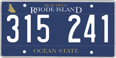 RI license plate 315241