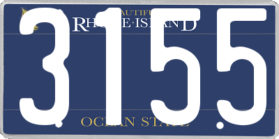 RI license plate 3155