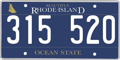 RI license plate 315520