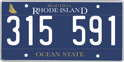 RI license plate 315591