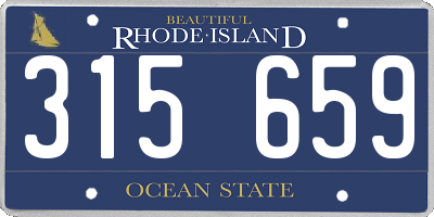 RI license plate 315659