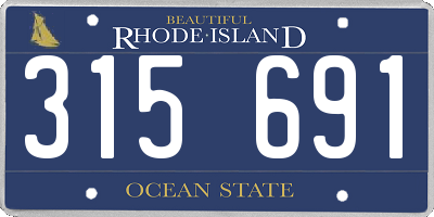 RI license plate 315691