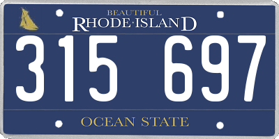 RI license plate 315697