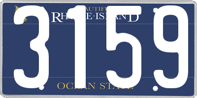 RI license plate 3159