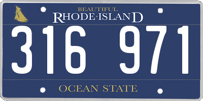 RI license plate 316971