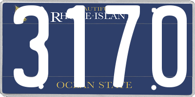 RI license plate 3170