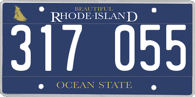 RI license plate 317055
