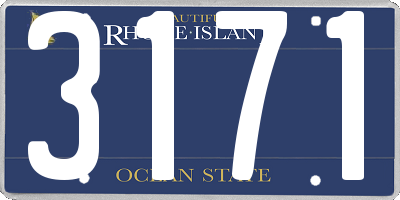 RI license plate 3171