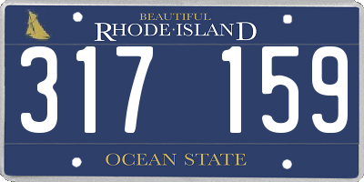 RI license plate 317159
